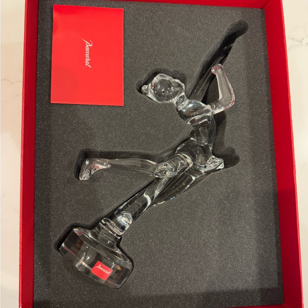 Baccarat Female Figure Skater Crystal Figurine
